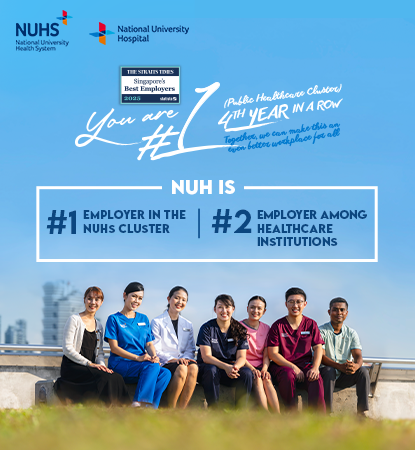 NUH is the #1 Employer in the NUHS Cluster - The Straits Times Singapore Best Employers 2025y